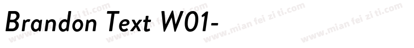 Brandon Text W01字体转换